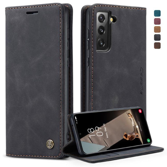 For Samsung Galaxy S21 FE CaseMe 013 Multifunctional Horizontal Flip Leather Case, with Card Slot & Holder & Wallet(Black) - Galaxy Phone Cases by CaseMe | Online Shopping UK | buy2fix