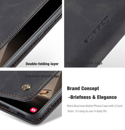 For Samsung Galaxy S21 FE CaseMe 013 Multifunctional Horizontal Flip Leather Case, with Card Slot & Holder & Wallet(Black) - Galaxy Phone Cases by CaseMe | Online Shopping UK | buy2fix
