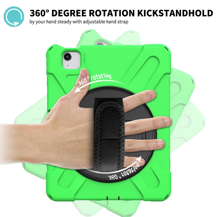 Shockproof Colorful Silicone + PC Protective Case with Holder & Shoulder Strap & Hand Strap For iPad Pro 11 2022 / 2021 / 2020 / 2018 /  Air 4 2020 (Green) - iPad Air (2022) / (2020) 10.9 Cases by buy2fix | Online Shopping UK | buy2fix
