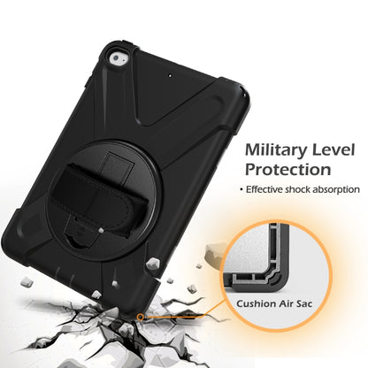 Shockproof Colorful Silicone + PC Protective Case with Holder & Shoulder Strap & Hand Strap For iPad Mini 4 / Mini (2019)(Black) - iPad Mini 4 & 3 & 2 & 1 Cases by buy2fix | Online Shopping UK | buy2fix