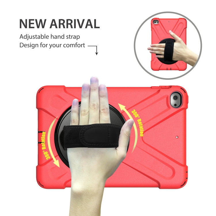Shockproof Colorful Silicone + PC Protective Case with Holder & Shoulder Strap & Hand Strap For iPad Mini 4 / Mini (2019)(Red) - iPad Mini 4 & 3 & 2 & 1 Cases by buy2fix | Online Shopping UK | buy2fix