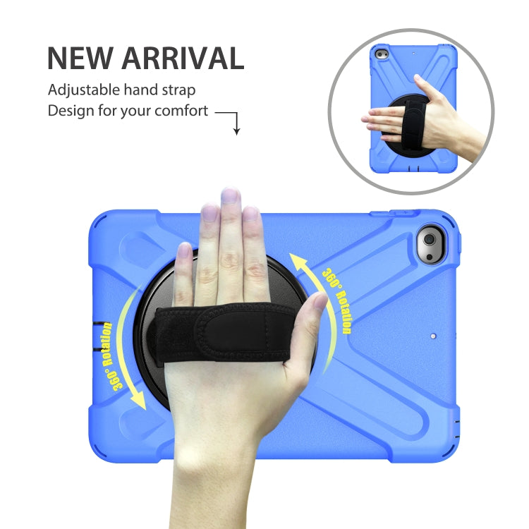 Shockproof Colorful Silicone + PC Protective Case with Holder & Shoulder Strap & Hand Strap For iPad Mini 4 / Mini (2019)(Blue) - iPad Mini 4 & 3 & 2 & 1 Cases by buy2fix | Online Shopping UK | buy2fix