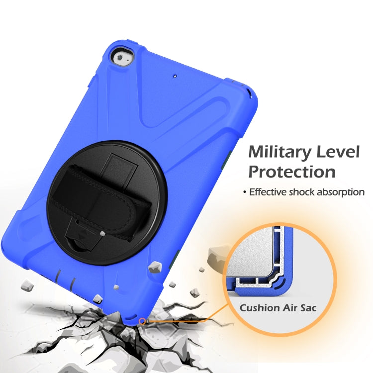 Shockproof Colorful Silicone + PC Protective Case with Holder & Shoulder Strap & Hand Strap For iPad Mini 4 / Mini (2019)(Blue) - iPad Mini 4 & 3 & 2 & 1 Cases by buy2fix | Online Shopping UK | buy2fix