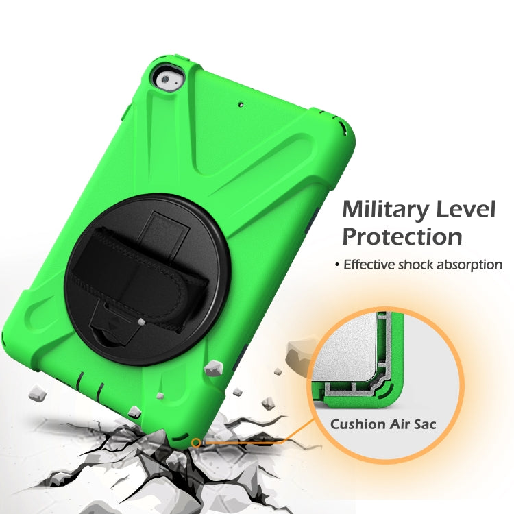 Shockproof Colorful Silicone + PC Protective Case with Holder & Shoulder Strap & Hand Strap For iPad Mini 4 / Mini (2019)(Green) - iPad Mini 4 & 3 & 2 & 1 Cases by buy2fix | Online Shopping UK | buy2fix
