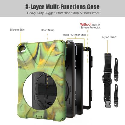 Shockproof Colorful Silicone + PC Protective Case with Holder & Shoulder Strap & Hand Strap For iPad Mini 4 / Mini (2019)(Camouflage) - iPad Mini 4 & 3 & 2 & 1 Cases by buy2fix | Online Shopping UK | buy2fix