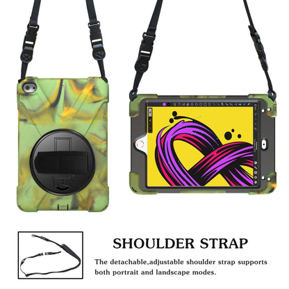 Shockproof Colorful Silicone + PC Protective Case with Holder & Shoulder Strap & Hand Strap For iPad Mini 4 / Mini (2019)(Camouflage) - iPad Mini 4 & 3 & 2 & 1 Cases by buy2fix | Online Shopping UK | buy2fix
