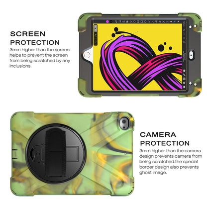 Shockproof Colorful Silicone + PC Protective Case with Holder & Shoulder Strap & Hand Strap For iPad Mini 4 / Mini (2019)(Camouflage) - iPad Mini 4 & 3 & 2 & 1 Cases by buy2fix | Online Shopping UK | buy2fix