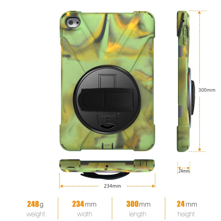 Shockproof Colorful Silicone + PC Protective Case with Holder & Shoulder Strap & Hand Strap For iPad Mini 4 / Mini (2019)(Camouflage) - iPad Mini 4 & 3 & 2 & 1 Cases by buy2fix | Online Shopping UK | buy2fix