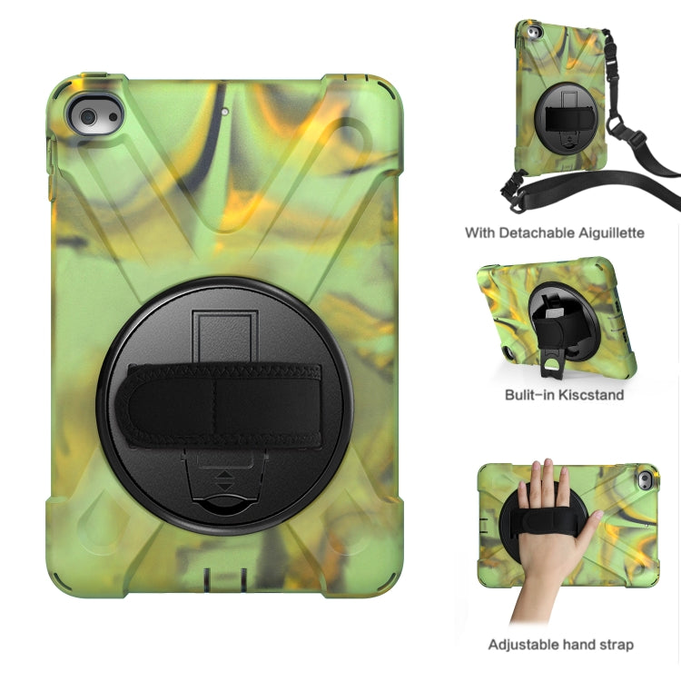 Shockproof Colorful Silicone + PC Protective Case with Holder & Shoulder Strap & Hand Strap For iPad Mini 4 / Mini (2019)(Camouflage) - iPad Mini 4 & 3 & 2 & 1 Cases by buy2fix | Online Shopping UK | buy2fix