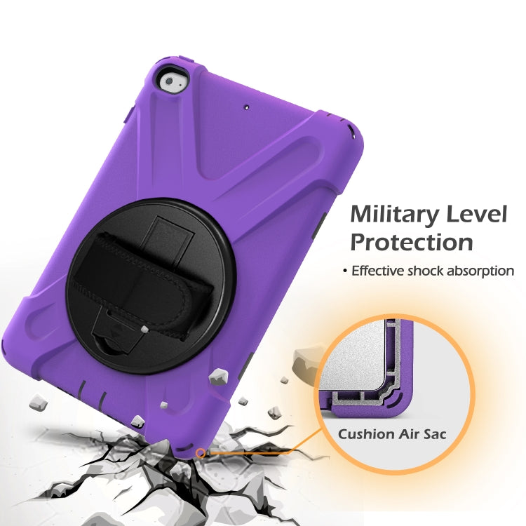 Shockproof Colorful Silicone + PC Protective Case with Holder & Shoulder Strap & Hand Strap For iPad Mini 4 / Mini (2019)(Purple) - iPad Mini 4 & 3 & 2 & 1 Cases by buy2fix | Online Shopping UK | buy2fix