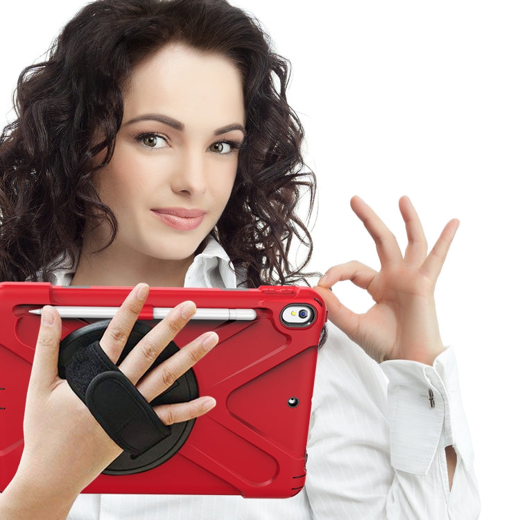 Shockproof Colorful Silicone + PC Protective Case with Holder & Shoulder Strap & Hand Strap & Pen Slot For iPad Pro 10.5(Red) - iPad Pro 10.5 inch Cases by buy2fix | Online Shopping UK | buy2fix