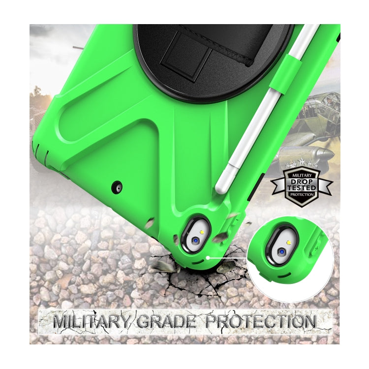 Shockproof Colorful Silicone + PC Protective Case with Holder & Shoulder Strap & Hand Strap & Pen Slot For iPad Pro 10.5(Green) - iPad Pro 10.5 inch Cases by buy2fix | Online Shopping UK | buy2fix
