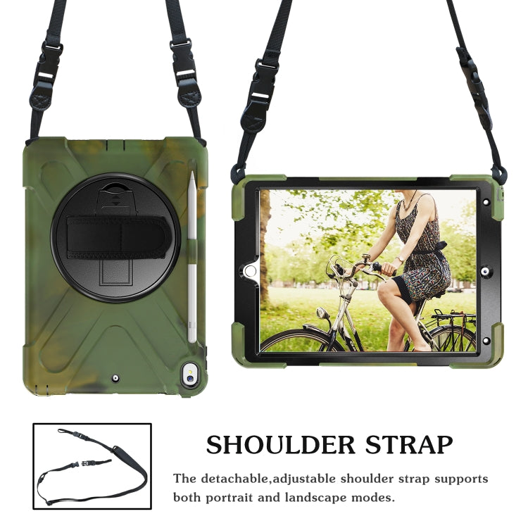 Shockproof Colorful Silicone + PC Protective Case with Holder & Shoulder Strap & Hand Strap & Pen Slot For iPad Pro 10.5(Camouflage) - iPad Pro 10.5 inch Cases by buy2fix | Online Shopping UK | buy2fix