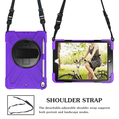 Shockproof Colorful Silicone + PC Protective Case with Holder & Shoulder Strap & Hand Strap & Pen Slot For iPad Pro 10.5(Purple) - iPad Pro 10.5 inch Cases by buy2fix | Online Shopping UK | buy2fix