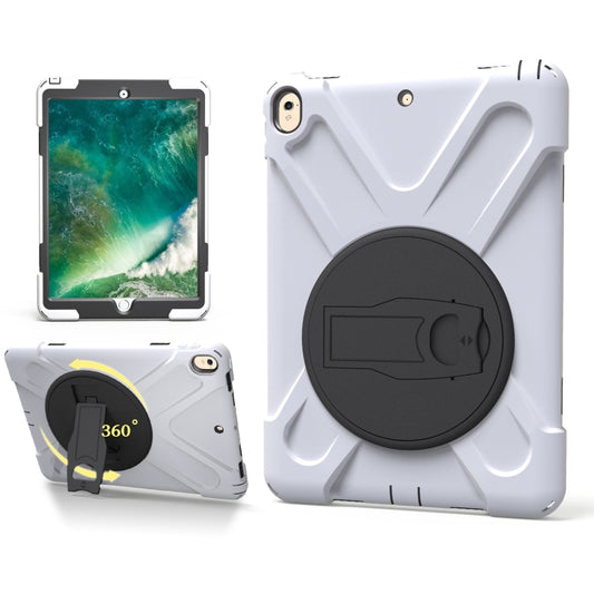 Shockproof Colorful Silicone + PC Protective Case with Holder For iPad Pro 10.5(White) - iPad Pro 10.5 inch Cases by buy2fix | Online Shopping UK | buy2fix