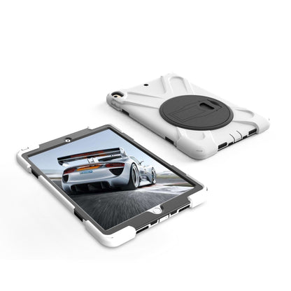 Shockproof Colorful Silicone + PC Protective Case with Holder For iPad Pro 10.5(White) - iPad Pro 10.5 inch Cases by buy2fix | Online Shopping UK | buy2fix