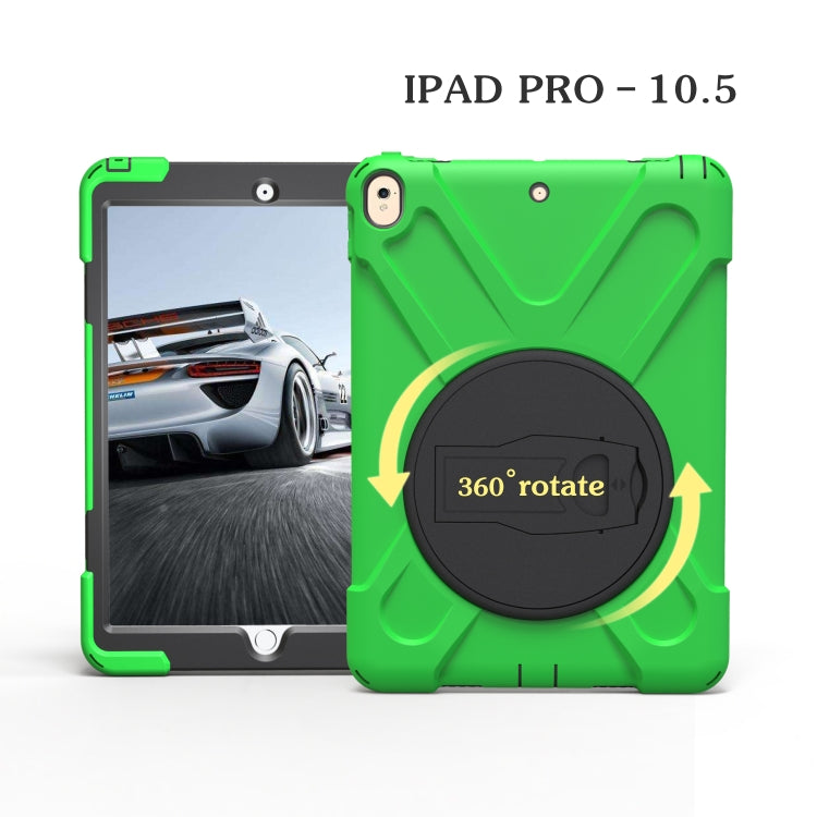 Shockproof Colorful Silicone + PC Protective Case with Holder For iPad Pro 10.5(Green) - iPad Pro 10.5 inch Cases by buy2fix | Online Shopping UK | buy2fix