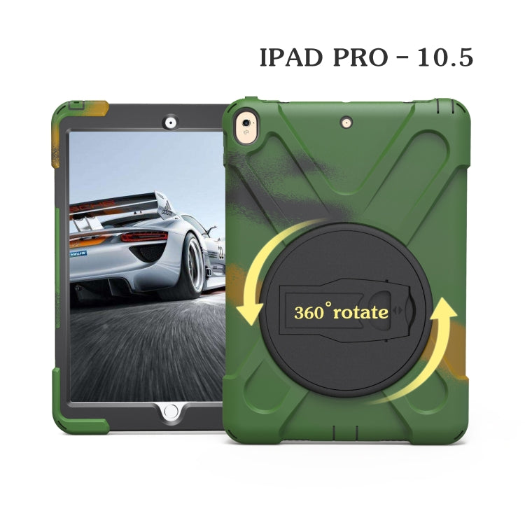 Shockproof Colorful Silicone + PC Protective Case with Holder For iPad Pro 10.5(Camouflage) - iPad Pro 10.5 inch Cases by buy2fix | Online Shopping UK | buy2fix