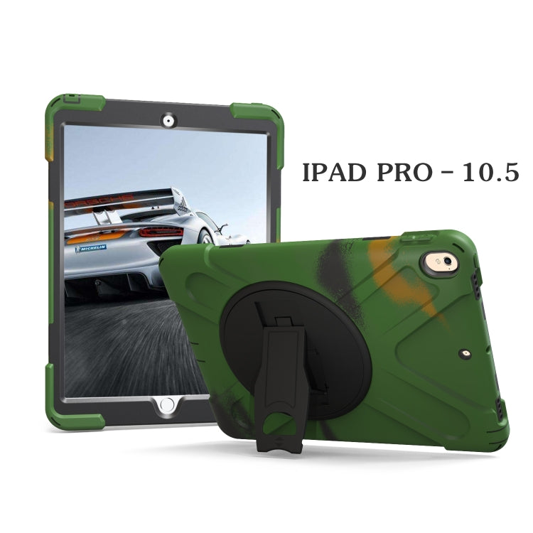 Shockproof Colorful Silicone + PC Protective Case with Holder For iPad Pro 10.5(Camouflage) - iPad Pro 10.5 inch Cases by buy2fix | Online Shopping UK | buy2fix