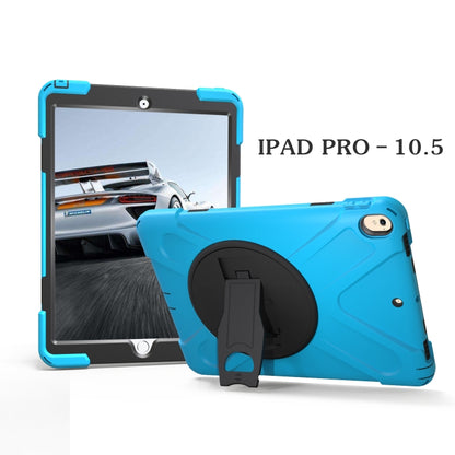 Shockproof Colorful Silicone + PC Protective Case with Holder For iPad Pro 10.5(Baby Blue) - iPad Pro 10.5 inch Cases by buy2fix | Online Shopping UK | buy2fix
