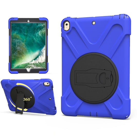 Shockproof Colorful Silicone + PC Protective Case with Holder For iPad Pro 10.5(Dark Blue) - iPad Pro 10.5 inch Cases by buy2fix | Online Shopping UK | buy2fix