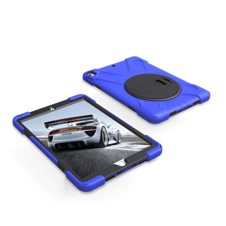 Shockproof Colorful Silicone + PC Protective Case with Holder For iPad Pro 10.5(Dark Blue) - iPad Pro 10.5 inch Cases by buy2fix | Online Shopping UK | buy2fix