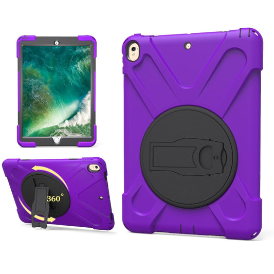 Shockproof Colorful Silicone + PC Protective Case with Holder For iPad Pro 10.5(Purple) - iPad Pro 10.5 inch Cases by buy2fix | Online Shopping UK | buy2fix