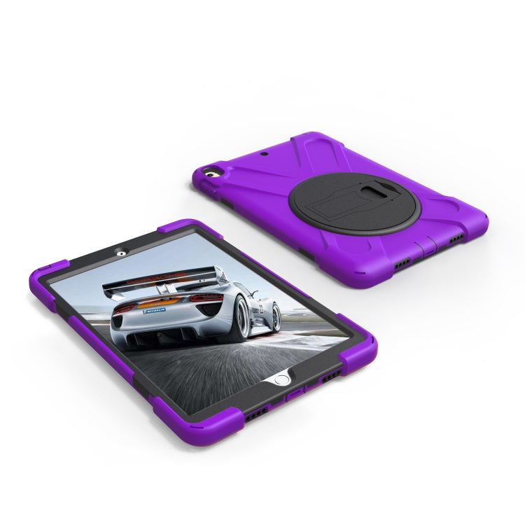 Shockproof Colorful Silicone + PC Protective Case with Holder For iPad Pro 10.5(Purple) - iPad Pro 10.5 inch Cases by buy2fix | Online Shopping UK | buy2fix