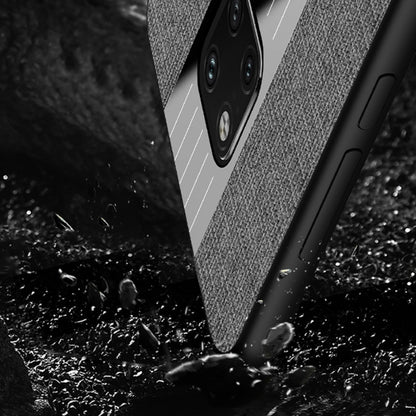 For Huawei Mate 20 XINLI Stitching Cloth Textue Shockproof TPU Protective Case with Ring Holder(Brown) - Huawei Cases by XINLI | Online Shopping UK | buy2fix