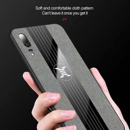 For Huawei P20 XINLI Stitching Cloth Textue Shockproof TPU Protective Case(Brown) - Huawei Cases by XINLI | Online Shopping UK | buy2fix