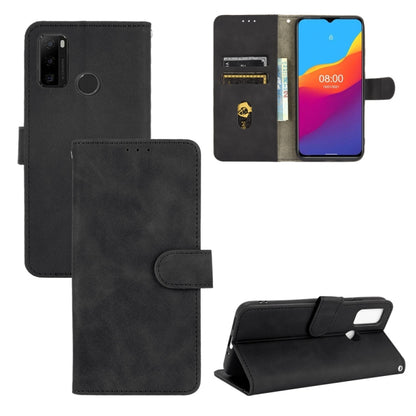 For Ulefone Note 10 Solid Color Skin Feel Magnetic Buckle Horizontal Flip Calf Texture PU Leather Case with Holder & Card Slots & Wallet(Black) by buy2fix