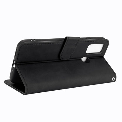 For Ulefone Note 10 Solid Color Skin Feel Magnetic Buckle Horizontal Flip Calf Texture PU Leather Case with Holder & Card Slots & Wallet(Black) by buy2fix