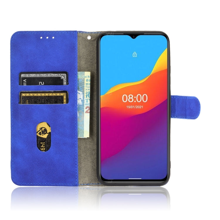 For Ulefone Note 10 Solid Color Skin Feel Magnetic Buckle Horizontal Flip Calf Texture PU Leather Case with Holder & Card Slots & Wallet(Blue) by buy2fix