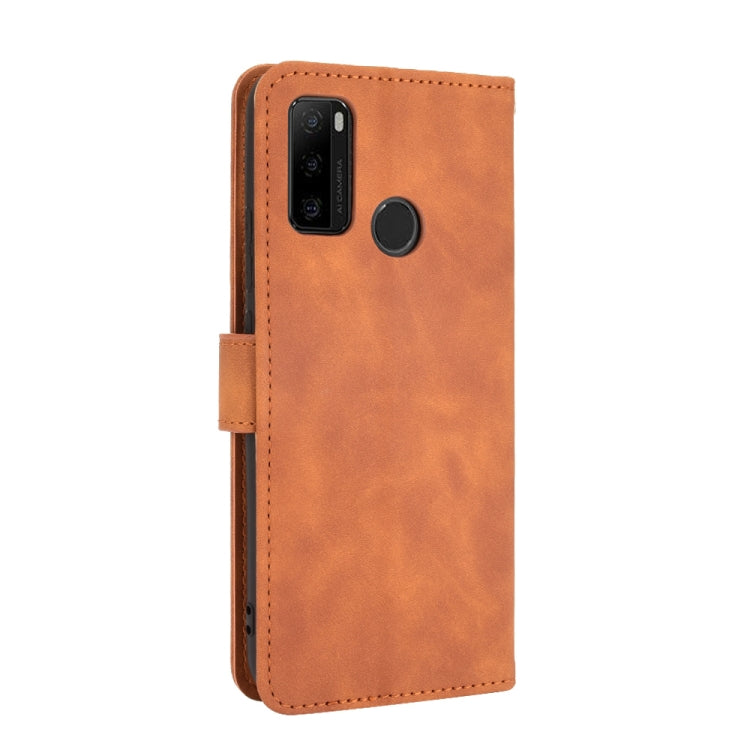 For Ulefone Note 10 Solid Color Skin Feel Magnetic Buckle Horizontal Flip Calf Texture PU Leather Case with Holder & Card Slots & Wallet(Brown) by buy2fix