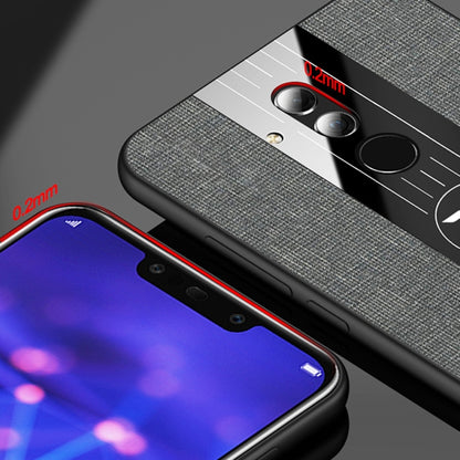 For Huawei Maimang 6 XINLI Stitching Cloth Textue Shockproof TPU Protective Case with Ring Holder(Black) - Huawei Cases by XINLI | Online Shopping UK | buy2fix