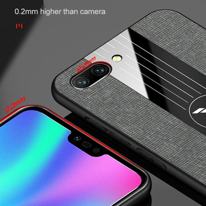 For Huawei Honor 10 Lite XINLI Stitching Cloth Textue Shockproof TPU Protective Case with Ring Holder(Black) - Honor Cases by XINLI | Online Shopping UK | buy2fix