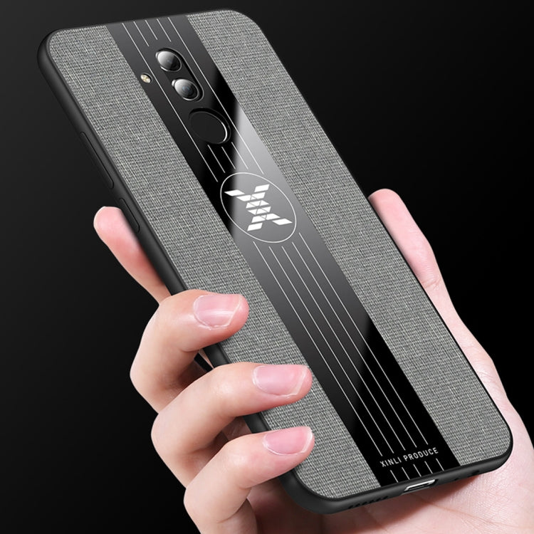 For Huawei Mate 20 Lite / Maimang 7 XINLI Stitching Cloth Textue Shockproof TPU Protective Case(Brown) - Huawei Cases by XINLI | Online Shopping UK | buy2fix