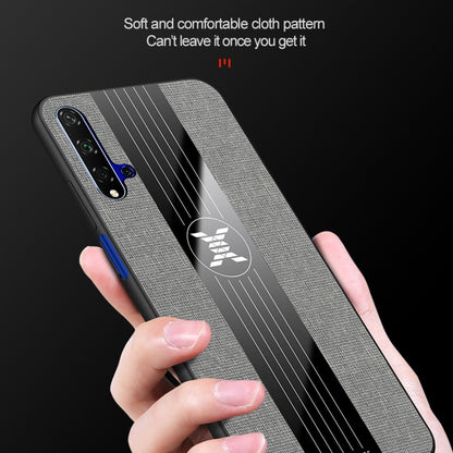 For Huawei Honor 20 XINLI Stitching Cloth Textue Shockproof TPU Protective Case(Brown) - Honor Cases by XINLI | Online Shopping UK | buy2fix