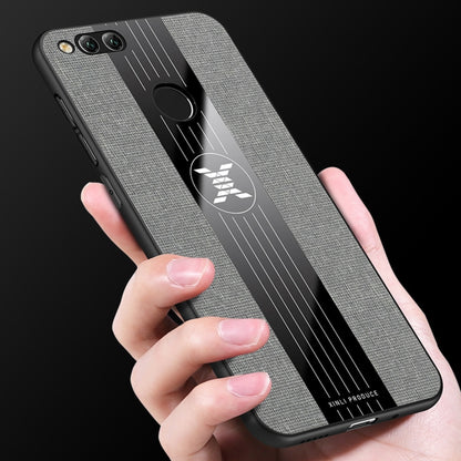 For Huawei Honor 7X XINLI Stitching Cloth Textue Shockproof TPU Protective Case(Grey) - Honor Cases by XINLI | Online Shopping UK | buy2fix