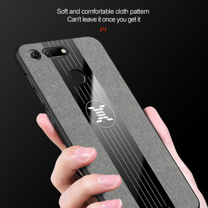 For Huawei Honor View 20 XINLI Stitching Cloth Textue Shockproof TPU Protective Case(Brown) - Honor Cases by XINLI | Online Shopping UK | buy2fix