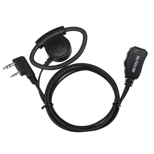 RETEVIS EEK012 Adjustable Contour High Volume K-head Double-needle D-type Ear Hook for H-777/RT-5R/RT1/RT2/RT5 /888s/UV5R - Microphones & Headsets by RETEVIS | Online Shopping UK | buy2fix