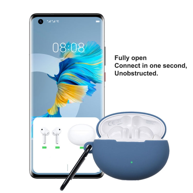 For Huawei FreeBuds 4i Liquid Silicone Earphone Protective Case(Black) - Huawei Earphone Case by buy2fix | Online Shopping UK | buy2fix