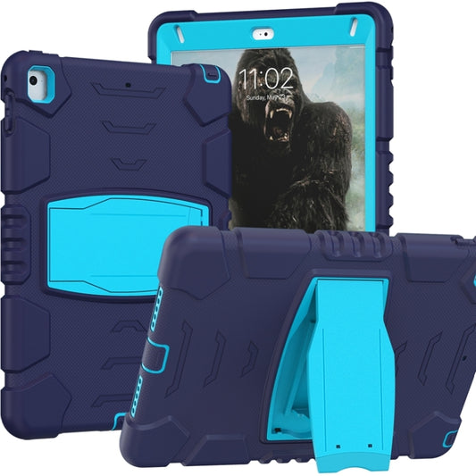 3-Layer Protection  Screen Frame + PC + Silicone Shockproof Combination Case with Holder For iPad 9.7 (2018) / (2017) / Air 2 / Pro 9.7(NavyBlue+Blue) - iPad Pro 9.7 inch Cases by buy2fix | Online Shopping UK | buy2fix