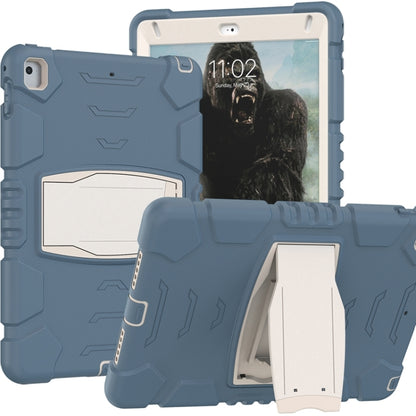 3-Layer Protection  Screen Frame + PC + Silicone Shockproof Combination Case with Holder For iPad 9.7 (2018) / (2017) / Air 2 / Pro 9.7(Cornflower Blue) - iPad Pro 9.7 inch Cases by buy2fix | Online Shopping UK | buy2fix
