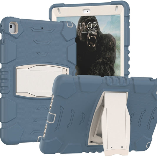 3-Layer Protection  Screen Frame + PC + Silicone Shockproof Combination Case with Holder For iPad 9.7 (2018) / (2017) / Air 2 / Pro 9.7(Cornflower Blue) - iPad Pro 9.7 inch Cases by buy2fix | Online Shopping UK | buy2fix