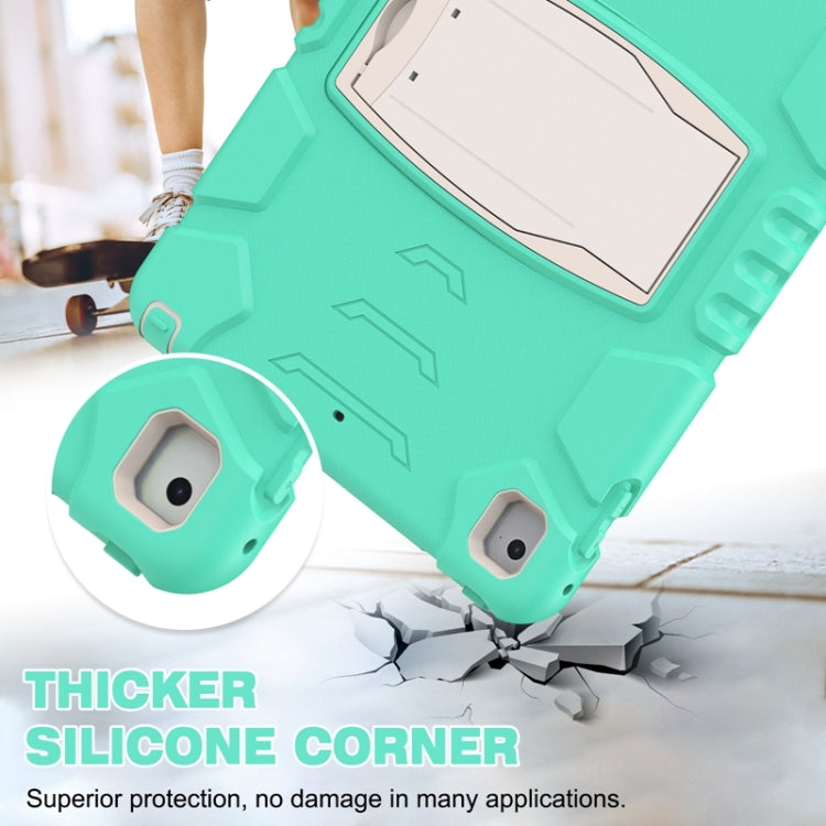 3-Layer Protection  Screen Frame + PC + Silicone Shockproof Combination Case with Holder For iPad 9.7 (2018) / (2017) / Air 2 / Pro 9.7(Mint Green) - iPad Pro 9.7 inch Cases by buy2fix | Online Shopping UK | buy2fix