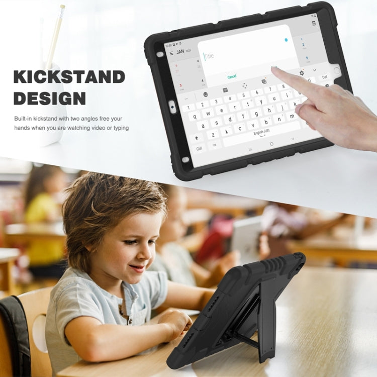 3-Layer Protection  Screen Frame + PC + Silicone Shockproof Combination Case with Holder For iPad Pro 10.5 (2019) / (2017)(Black+Black) - iPad Pro 10.5 inch Cases by buy2fix | Online Shopping UK | buy2fix