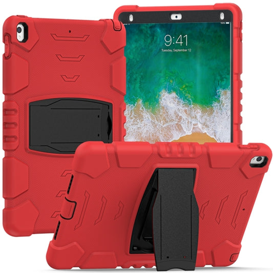 3-Layer Protection  Screen Frame + PC + Silicone Shockproof Combination Case with Holder For iPad Pro 10.5 (2019) / (2017)(Red+Black) - iPad Pro 10.5 inch Cases by buy2fix | Online Shopping UK | buy2fix