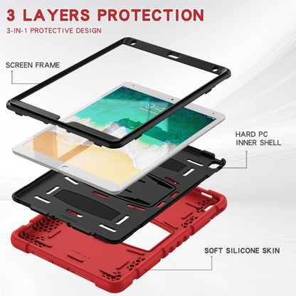 3-Layer Protection  Screen Frame + PC + Silicone Shockproof Combination Case with Holder For iPad Pro 10.5 (2019) / (2017)(Red+Black) - iPad Pro 10.5 inch Cases by buy2fix | Online Shopping UK | buy2fix