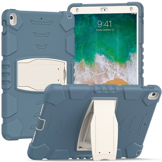 3-Layer Protection  Screen Frame + PC + Silicone Shockproof Combination Case with Holder For iPad Pro 10.5 (2019) / (2017)(Cornflower Blue) - iPad Pro 10.5 inch Cases by buy2fix | Online Shopping UK | buy2fix